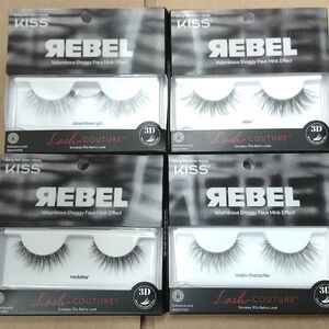 Kiss Lashes Rebel: downtown girl, vibin', rockstar, main character